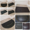 Heavy Duty Rubber Door Mat Welcome Mat Outdoor Front Doormat Halfmoon Shape