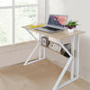 Home Office PC Computer Desk Writing Study Table Workstation Shelf Furniture