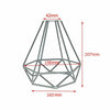Industrial Wire Cage Style Retro Ceiling Pendant Light Modern Lamp Shade Metal