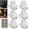 Under Cabinet Lights LED Kitchen Cupboard Lighting Night Puck Light Timer Remote