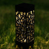 Solar Powered Garden Post Lights Waterproof LED Outdoor Yard Path Lighting UK