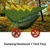 Double Person Camping Hammock With Mosquito Net + Rain Fly Cover Tent Tarp Mat
