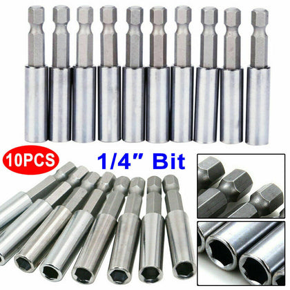 10x Hex Shockwave Magnetic Impact Screwdriver Bit Holder for DeWalt Makita Bosch
