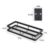 Wall Mounted Spice Herb Rack Holder Metal Black Large Storage Organizer 20-50cm