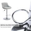 4x MADRID Faux Leather Bar Stools Gas Lift Home Kitchen Breakfast Chairs Grey
