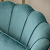 Scallop Oyster Sofa Armchair Upholstere Velvet Lotus Shell Tub Chair Metal Frame