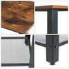 3-Tier Console Table Side Table End Table with Mesh Shelf Entryway Furniture