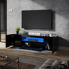 Black 180cm High Gloss TV Stand Cabinet Unit with RGB LED Living Room Furniture