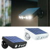 LED Solar Powered PIR Motion Sensor Lamp Outdoor Garden Security Wall Lights UK