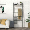 Blanket Ladder 5-Tier Leaning Ladder Quilts Rack Towel Display Rack UK