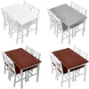 4 Colors Solid Pine Wood Dining table and 2/4 chairs Set Home Kitchen Furniture