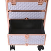 Rolling Cosmetic Case Makeup Train Lockable Case Trolley Beauty Storage Drawers