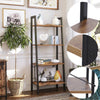 4 Tier Ladder Shelves Display Cabinet Bookshelf Unit Home Living Room Furniture
