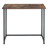 Vintage Industrial Metal Wooden Computer Desk Home Office Study Table Foldable
