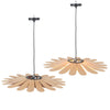 2X Industrial Wooden Dining Room Ceiling Lamp Living Room Pendant Light Xmas Dec