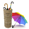 Rattan Wicker Weave Umbrella Stand Brolly Storage Basket Holder Bin Rack