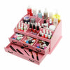 Wooden 4 Storage Drawer 8 Trays Jewellery Makeup Cosmetic Organiser Display Rack