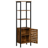Tall Storage Cabinet Organizer Door Shelves Kitchen Living Room Cupboard