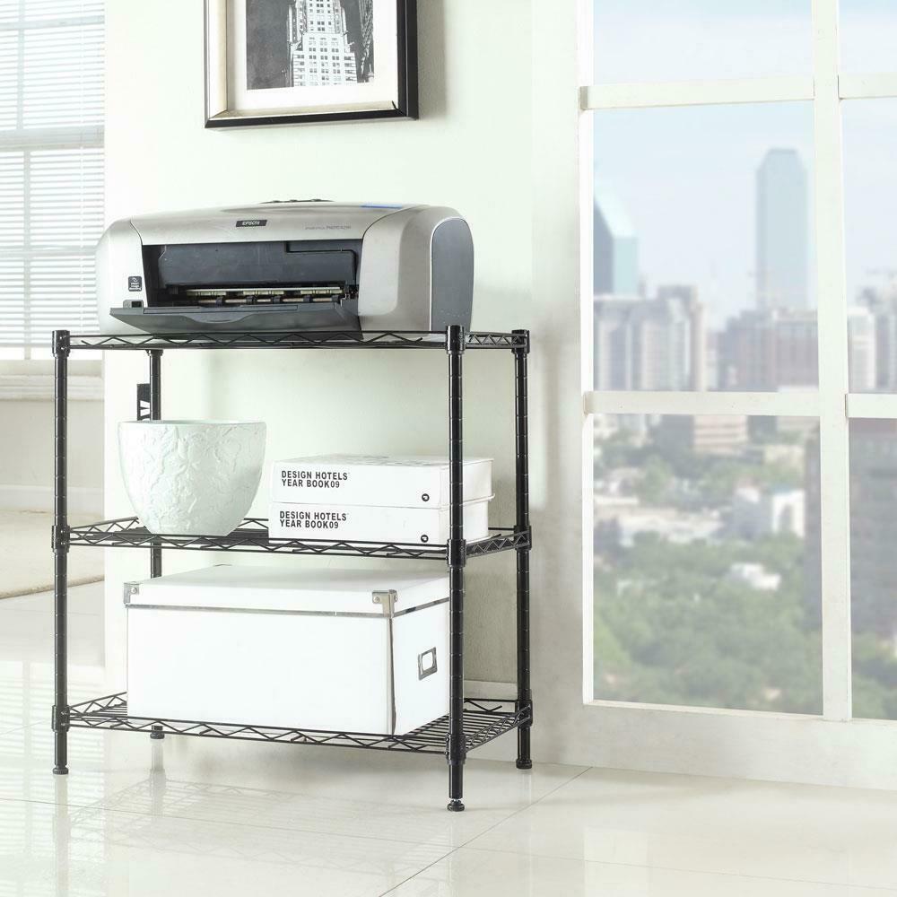 3 Tier Microwave Oven Rack Stand Kitchen Shelf Steel Storage Organiser UK