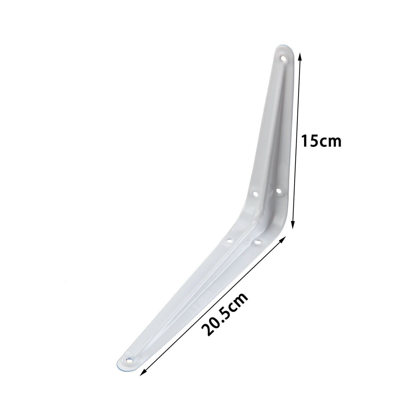 Pack 24 SHELF BRACKETS WHITE CHOICE OF SIZES LONDON PATTERN METAL, FOR SHELVING