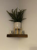RECLAIMED WOOD CORNER SHELF X 1 -WOODEN SHELF RUSTIC INDUSTRIAL STYLE