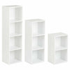 4 Tier Cube Wooden Bookcase Shelving Display Shelves Storage Unit Wood Furniture