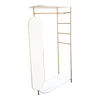 Luxury Gold Clothes Rail Hanging Rack&Mirror Garment Display Stand Storage Shelf