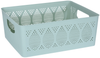 Small Large Plastic Storage Basket Home Kitchen Office Stackable Container Box