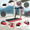 2 in 1 Folding Treadmill Electric Walking Running Machine Bluetooth LED Display