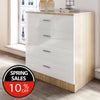 Modern Bedroom Bedside Table Cabinet Chest of Drawers Nightstand High Gloss Set