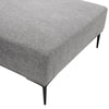 Modern Grey L-Shaped Corner Sofa 2 Seater Armchair Couch With Footstool Relaxing