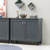 2 3 Doors Shoe Storage Cabinet Tall Cupboard White Dark Rustic Sonoma Oak Grey