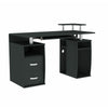 Otley Computer Desk 2 Drawer Laptop PC Study Table Workstation Office Home Black