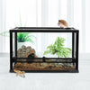 Reptile Terrarium Clear Glass House Lizards Snake Gecko Vivarium Tank Habitat