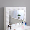 White Dressing Table Makeup Desk w/LED Lighted Mirror&Drawer,Stool Bedroom