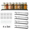 4PCS Hanging Kitchen Shelf Spice Rack Shelf Wall-Mounted Kitchen Cupboard Doors