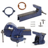 Heavy Duty Engineers Vice Vise Swivel Base Workshop Clamp Jaw Work Bench Table