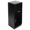 Modern Black Barber Cabinet Salon Station Beauty Spa Storage Cupboard Furniture