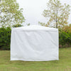 3x3M Heavy Duty Gazebo Marquee Canopy Sides Waterproof Wedding Party Tent White