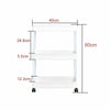 2-4 Tier Kitchen Bathroom Trolley Rack Holder Storage Shelf Organiser on Wheels