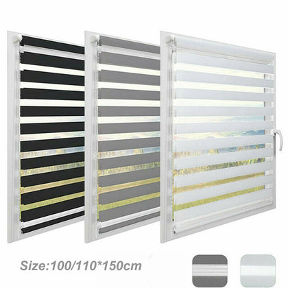 Day and Night Zebra/Vision Window Roller Blinds 3 Colours, 3 Sizes, 150cm Drop