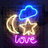 LED Neon Sign Art Decor Bar Light Wall Light Kids Room Home USB/Battery Powered