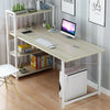 Home Wood Computer Desk PC Laptop Table Office Study Simple Workstation Shelves