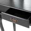 Mirrored Dressing Table Cushioned Stool Make Up Vanity Set Tri-folding Mirror