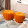 Upholstered Stool Pumpkin Pouffe Footrest Footstool Side Chair Children Seat