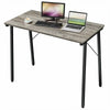 Computer Desk Simple PC Laptop Study Desk for Home Office Writing Table Grey