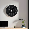 Wall Clock Illuminated / Solid Numerals Silent Retro Chic Decor 12-13inch Clocks