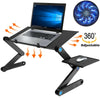 Adjustable Portable Laptop Table Stand Lap Sofa Bed Tray Folding Computer Desk