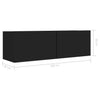 TV Cabinet TV Stand Unit Wall Mounted Floating Cupboard 2 Compartments Furniture