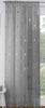 Grey Voile Curtain Silver Metallic Trees Slot Top Panels Rod Pocket Sheer Voiles